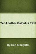 Yet Another Calculus Text